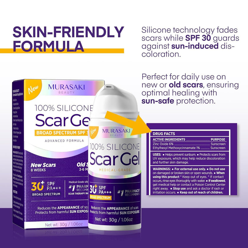 Silicone Scar Gel Scar Cream - SPF 30 Advanced Scar Gel for Old and New Scars 🍁 All In One Marketplace Canada
