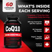 Nutratology® Coenzyme Q10 (CoQ10) 200MG - Cardiovascular Health Support - Antioxidant for Heart Health - Helps Reduce the Frequency of Migraines - CoQ10 Supplement - 60 Capsules 🍁 All In One Marketplace Canada