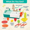 B. toys Play Sink, Splash-n-Scrub Sink with Running Water Faucet 🍁 All In One Marketplace Canada