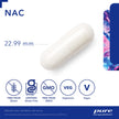 Pure Encapsulations NAC 900 mg - N-Acetyl Cysteine Amino Acid Supplement for Immune Support, Liver & Antioxidants* - 120 Capsules 🍁 All In One Marketplace Canada