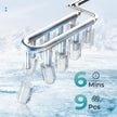 EUHOMY Countertop Ice Maker Machine with Handle, 26.4lbs Per Day, 9 Ice Cubes Ready in 6 Mins, Auto-Cleaning Portable Ice Maker with Basket and Scoop, for Home/Kitchen/Camping/RV (Black) 🍁 All In One Marketplace Canada