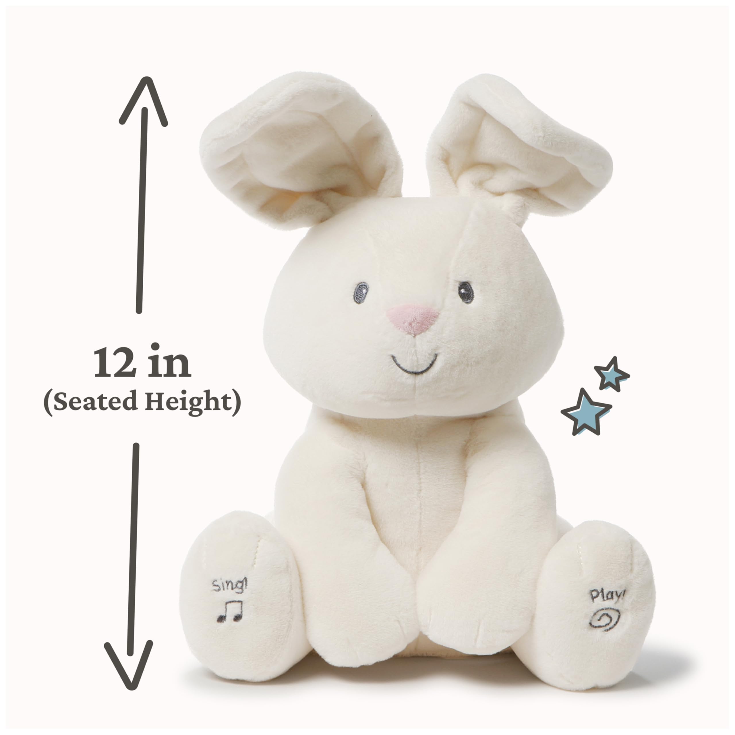 GUND Baby Flora Bunny 12-Inch Interactive Animated Musical Baby Toy 🍁 All In One Marketplace Canada