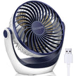 OCOOPA Small USB Desk Fan Table Fan 5'' with Strong Airflow & Quiet Operation, Portable Cooling Mini Fan 3 Speed, 360°Rotatable Head for Home Office Bedroom Desktop 🍁 All In One Marketplace Canada