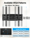 MOUNTUP TV Wall Mount for 26-65 Inch Flat Curved LED LCD Screen TVs Full Motion TV Mount, Tilt Swivel Extension Wall Mount TV Bracket with Dual Articulating Arms, Max VESA 400x400mm, Holds up to 99lbs 🍁 All In One Marketplace Canada