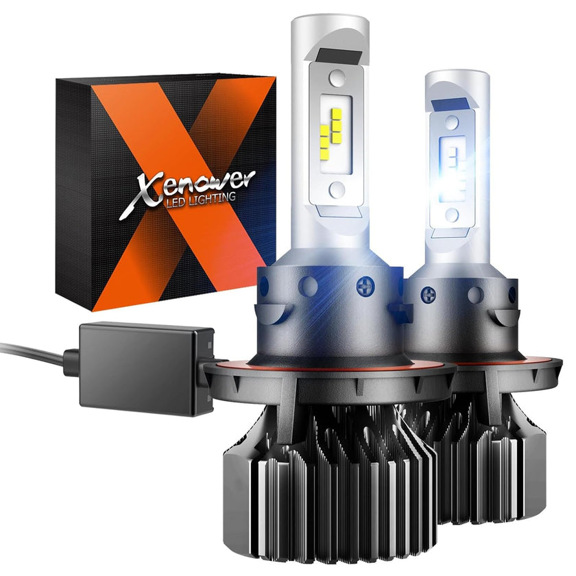 SEALIGHT H13 9008 LED Headlight Bulbs 50000LM 800% Brightness, Dual Hi/Lo Beam, 6000K Cool White, High Low Beam H13 Halogen Replacement, Plug and Play, IP67 Waterproof, Pack of 2 🍁 All In One Marketplace Canada