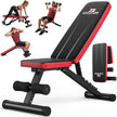 NICEPEOPLE Foldable Basic Weight Bench for Home Gym, Workout Bench with 8 Backrests, 660LBS Weight Capacity Adjustable Bench 🍁 All In One Marketplace Canada