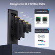 UGREEN M.2 NVMe Enclosure, USB 3.2 Gen2 10Gbps Case for NVMe PCIe M-Key(M+B Key), External SSD Adapter Support UASP Trim for 2280 2260 2242 2230 with 2 Cables, Aluminum Shell Heatsink 🍁 All In One Marketplace Canada