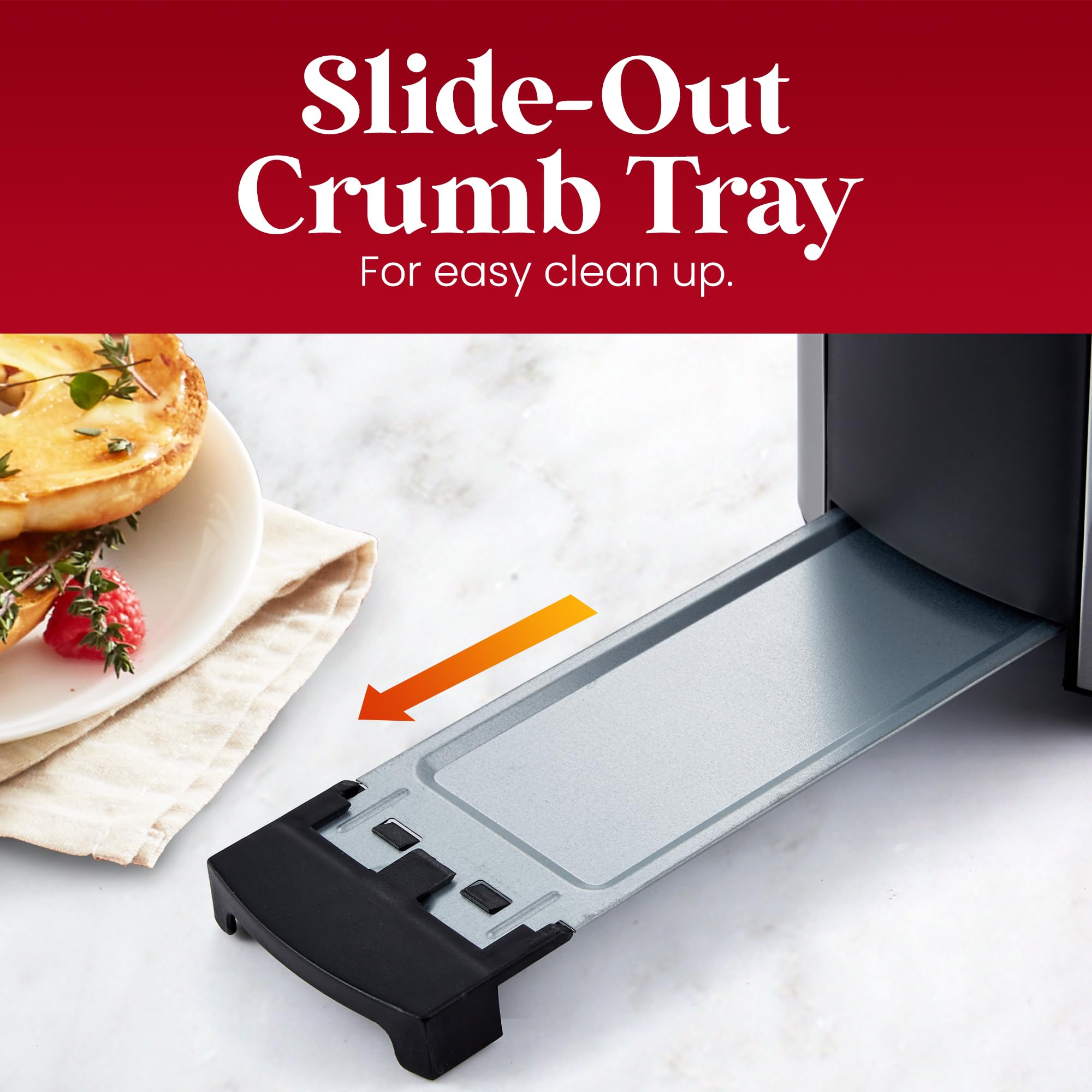 Elite Gourmet ECT5322 Long Slot 4 Slice Toaster, Countdown Timer, Bagel Function, 6 Toast Setting, Defrost, Cancel Function, Built-in Warming Rack, Extra Wide Slots for Bagels Waffles, Stainless Steel 🍁 All In One Marketplace Canada