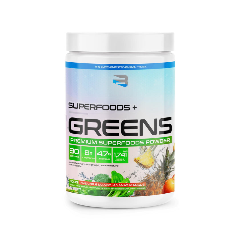 Believe Supplements Superfoods+Greens - Superfood Blend | Boost Energy, Immunity, and Digestion | Rich in Antioxidants & Essential Nutrients! (30 Servings (Pack of 1), Pineapple Mango) 🍁 All In One Marketplace Canada
