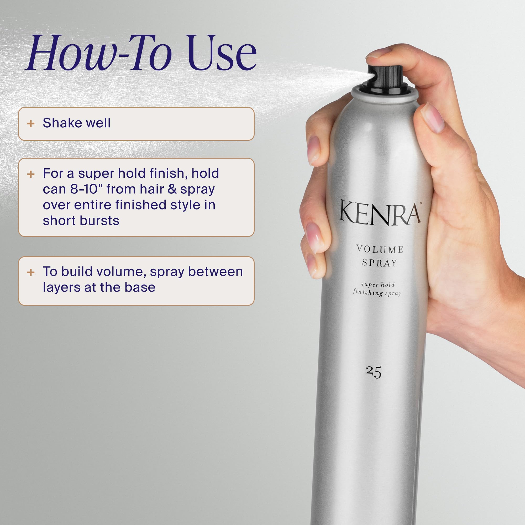 Kenra Volume Spray 25 | Super Hold Hairspray for Long Lasting Volume & Style | Thermal Heat Protectant | Wind Resistant up to 40 km/h | Humidity Shield 🍁 All In One Marketplace Canada