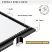 MCS 65549 Trendsetter Poster Frame, 24 by 36-Inch, Black 🍁 All In One Marketplace Canada