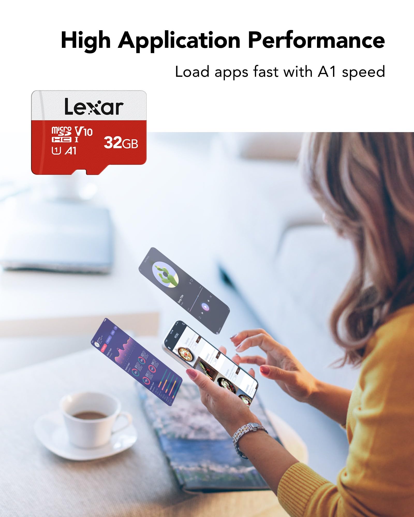 Lexar 32GB Micro SD Card 2 Pack, microSDHC UHS-I Flash Memory Card with Adapter - Up to 100MB/s, U1, Class10, V10, A1, High Speed TF Card (2 microSD Cards + 1 Adapter) 🍁 All In One Marketplace Canada