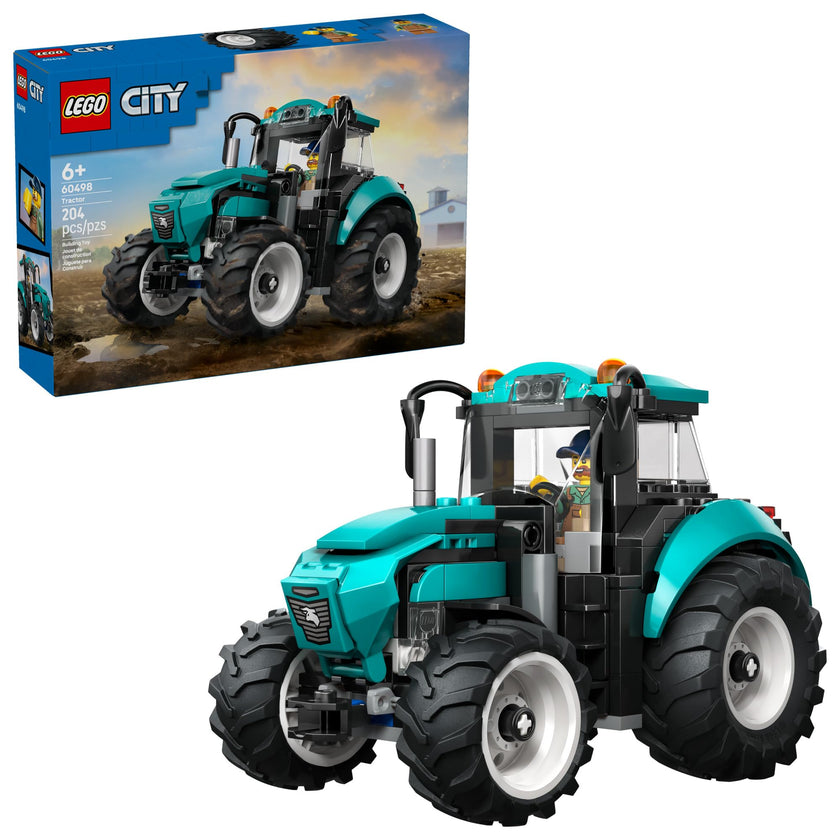 LEGO City Tractor Building Toy for Kids - Pretend Play Farm Vehicle for Boys & Girls, Ages 7+ - Tractor Toy W/Farmer Minifigure - Gift Idea for Birthdays - 60498 🍁 All In One Marketplace Canada