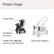 UPPAbaby Lower Adapter for Vista, Vista V2, Vista V3 Strollers/Compatible with RumbleSeat V2+, Bassinet, Aria, Mesa V2, and Mesa Max Infant Car Seats/Quick + Secure Attachment / 1 Set 🍁 All In One Marketplace Canada