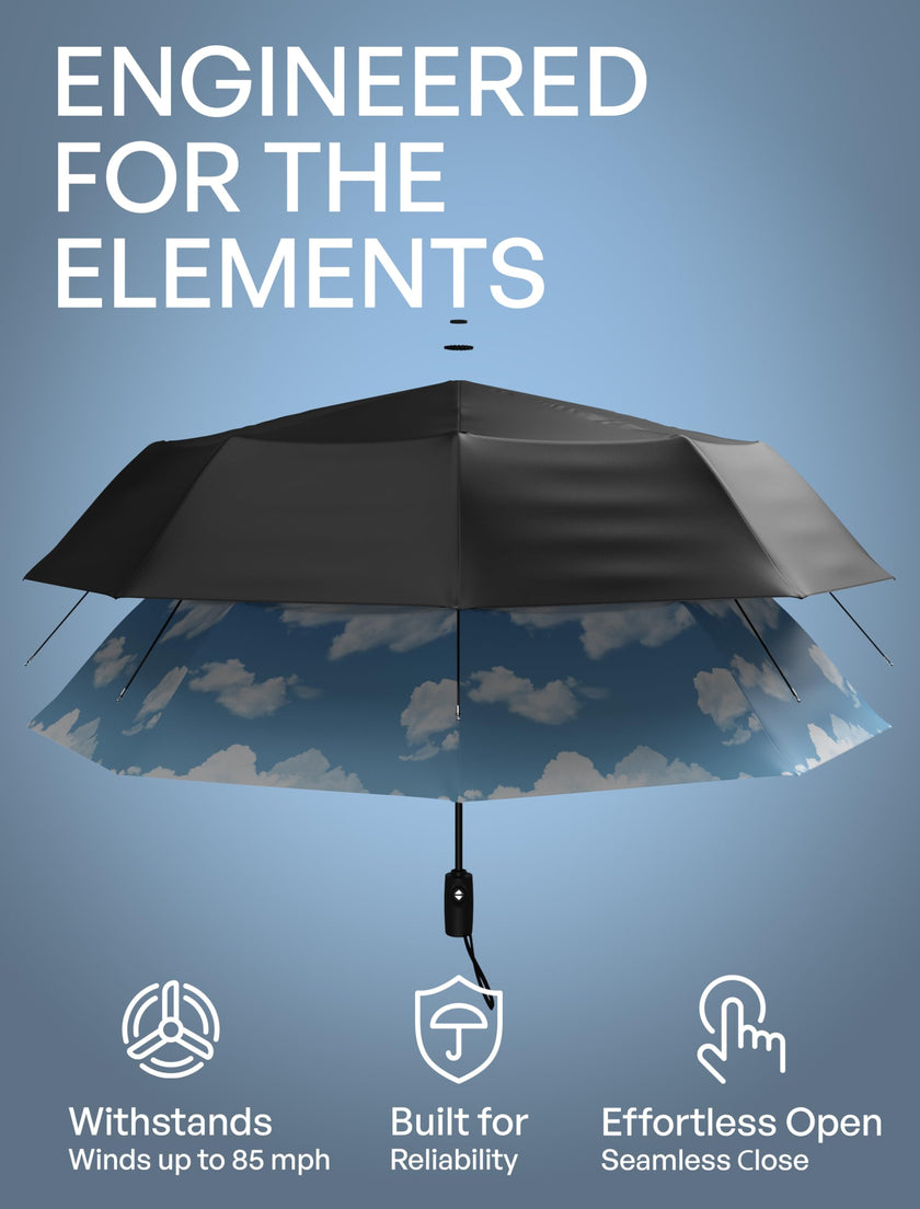 Repel Windproof Travel Umbrella - Compact & Withstands Winds up to 100MPH, Strongest Premium Auto Folding Umbrella for Rain and Sun - Durable, Light & Portable for Women & Men, Fits Backpack & Cars 🍁 All In One Marketplace Canada