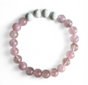 Handcrafted Rose Quartz Diffuser Bracelet for Aromatherapy & Healing