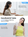 JISULIFE Hand Portable Fan with 4500 mAh Power Bank, 20-37 Hrs Runtime, Battery Operated Folding Pocket Fan, 3 Speeds, Enhanced Airflow, Rechargeable Quiet Mini Fan for Home, Outdoor-White 🍁 All In One Marketplace Canada