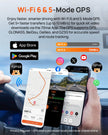 70mai 4K Dash Cam Front and Rear Inside, 3 Channel Car Dash Camera for Cars, Dashcam with GPS, Wi-Fi 6, Voice Control, Parking Monitor, Night Vision, Loop Recording, 64GB SD Card Included (T800E) 🍁 All In One Marketplace Canada