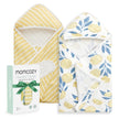 Momcozy Baby Towel with Hooded - Ultra Soft & Absorbent Large Bath Towel Set for Comfort & Gentle on Baby's Skin - Med Thick& Durable -Shower Gift & Bath Essential for Newborn, Infant, Toddler 🍁 All In One Marketplace Canada