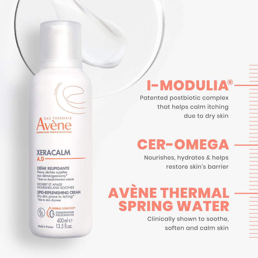 Eau Thermale Avene XeraCalm a.d lipid-replenishing cream, eczema moisturizer, 400 ml 🍁 All In One Marketplace Canada