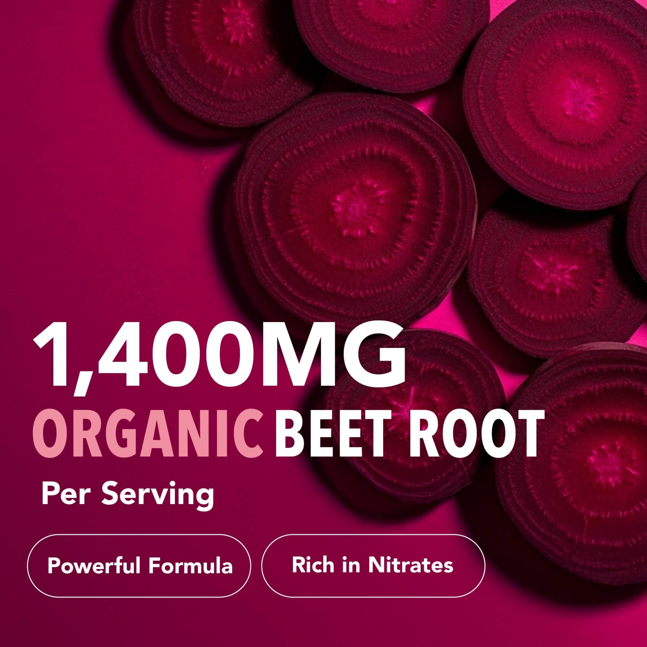 Organic Beetroot Capsules 1400MG | Potent Nitric Oxide for Healthy Blood Flow Support & Energy | 700MG Beetroot Powder Per Capsule | Nitric Oxide Supplements for Men & Women | Made in Canada | 120 Ct 🍁 All In One Marketplace Canada