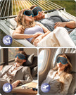 WAOAW Sleep Mask Blackout, Eye Mask for Sleeping - 3D Breathable Soft Comfortable， Adjustable Light Blocking Night Sleeping Mask（Blue） 🍁 All In One Marketplace Canada