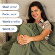 King Size 4 Piece Sheet Set - Comfy Breathable & Cooling Sheets - Hotel Luxury Bed Sheets for Women & Men - Deep Pockets, Easy-Fit, Soft & Wrinkle Free Sheets - Sage Green Oeko-Tex Bed Sheet Set 🍁 All In One Marketplace Canada