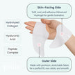 Petite Pluie Overnight Use Advanced Canadian Forehead Smoothing Patches - Premium Hydrogel Non-Sticky Hydration Collagen Face Mask - Superior Adhesion with Extra Large Size for Necklines & Frown Lines Treatment, Made in Korea, 10 Count