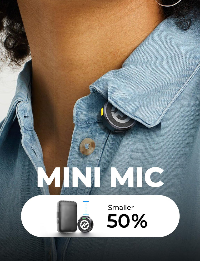 Hollyland Lark M2 Wireless Lavalier Microphone for iPhone/Android/Camera/PC/Laptop with Lightning/USB-C/Plug, 48KHz 24Bit, 1000ft Range, Noise Cancellation, 30H Battery for Video Recording, Streaming 🍁 All In One Marketplace Canada