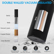 Insulated Water Bottle, 32oz Vacuum Stainless Steel Metal Sports Water Bottles with Stickers, Straw & Spout Lid (2 Lids), Double Walled to Keeps Hot and Cold, Leak Proof, BPA-Free, 32oz (Black) 🍁 All In One Marketplace Canada