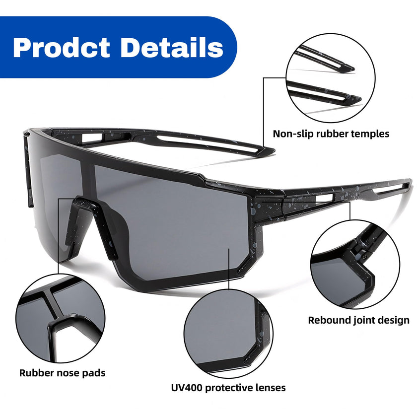 Kids Sunglasses for Boys Girls, 3Pack UV400 Protection Goggles Youth Sports Sunglasses for Baseball Cycling Climbing (3 PACK) 🍁 All In One Marketplace Canada