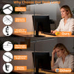 Desk Lamp with Clamp, Eye-Caring Desk Light with 50 Lighting Modes, Wide Double Head, Adjustable Architect Light Flexible Neck, Table lamp for Home Office, Computer, Craft(Includes Adapter) 🍁 All In One Marketplace Canada