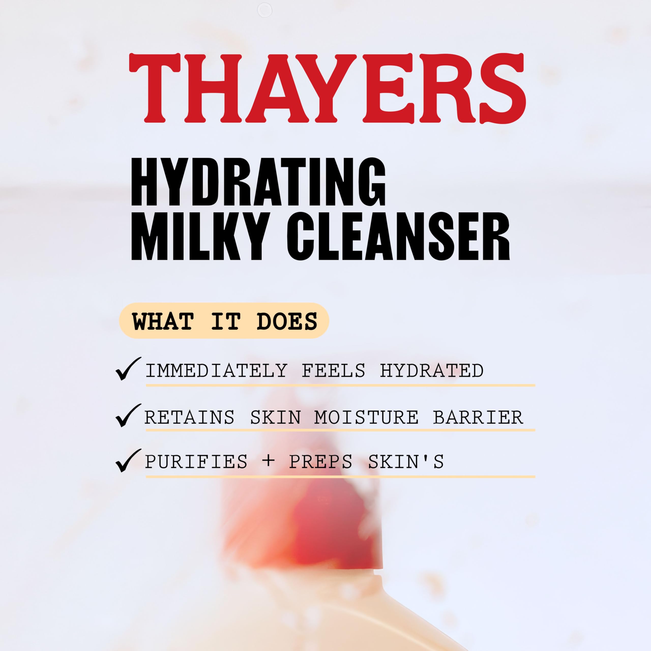 THAYERS Milky Hydrating Face Cleanser with Snow Mushroom and Hyaluronic Acid, Dermatologist Recommended Gentle Facial Wash and Hydrating Skincare for Dry and Sensitive Skin, Paraben Free, 8 FL Oz 🍁 All In One Marketplace Canada