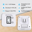 4-in-1 Upgraded Natural Gas Leak Detector and Carbon Monoxide Detectors,Carbon Monoxide Detectors Plug in with Temperature & Humidity Monitor CO Methane Propane Alarm for Home RV Hotel (1Pack White) 🍁 All In One Marketplace Canada