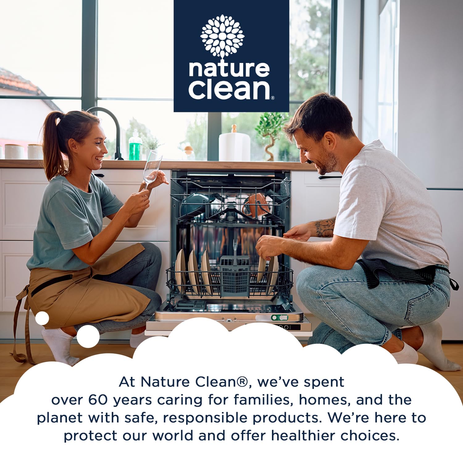 Nature Clean Automatic Dishwasher Pacs, Fragrance-Free, 60 Count 🍁 All In One Marketplace Canada
