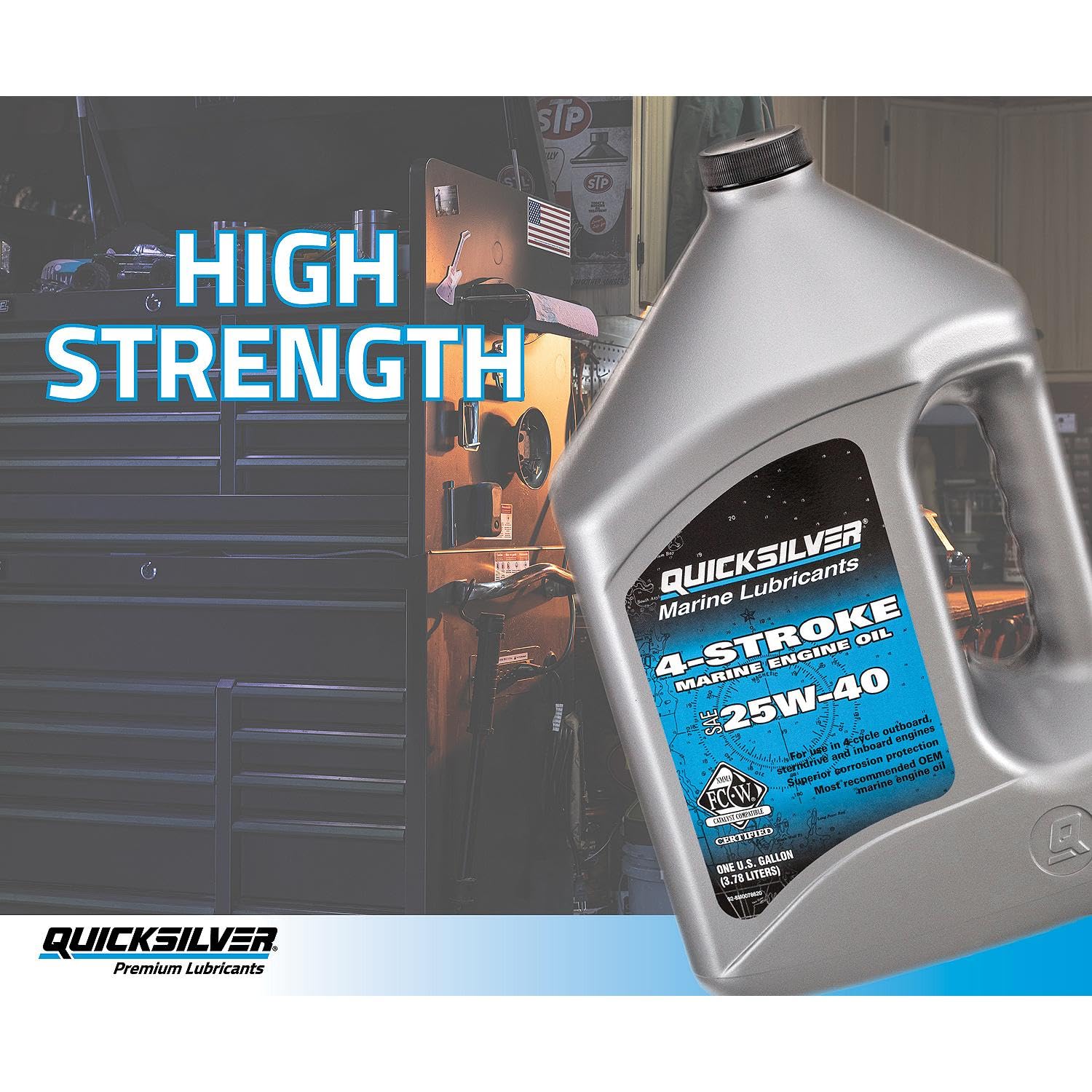 Quicksilver 25W-40 Marine Engine Oil, 1 Gallon 🍁 All In One Marketplace Canada