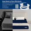 AMOVO Bed Sheet Holders for Corners Keep Sheets in Place Firmly - Foldable Fitted Sheet Holders Heavy Duty Sheet Locks Mattress Sheet Fasteners, Set of 4 Lock Sheet Clips (White) 🍁 All In One Marketplace Canada