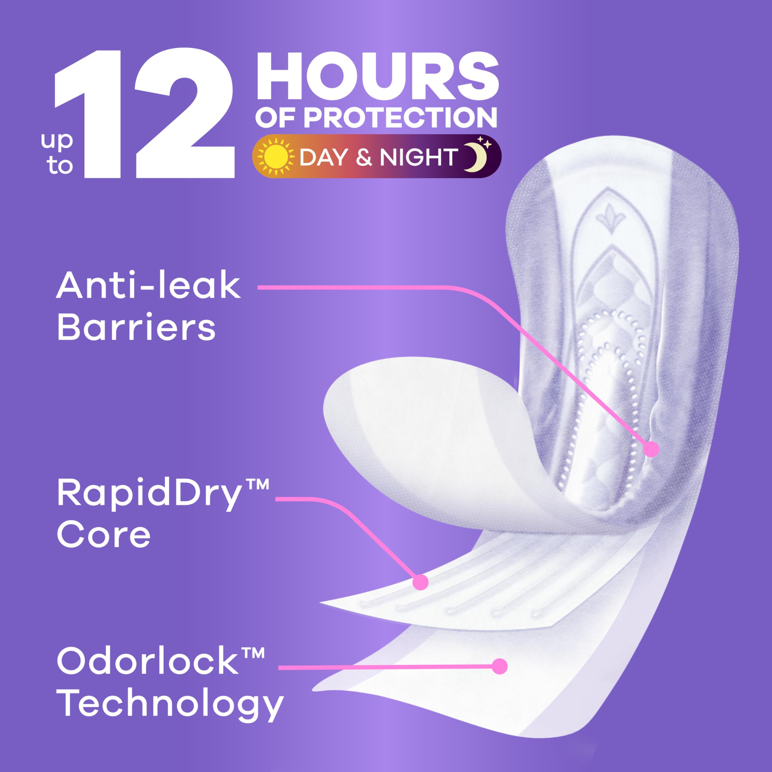 Always Discreet Adult Incontinence Pads for Women, Extra Heavy Absorbency, Long Length, Postpartum Pads, Up to 100% Bladder Leak ProteCountion, 112 Count 🍁 All In One Marketplace Canada