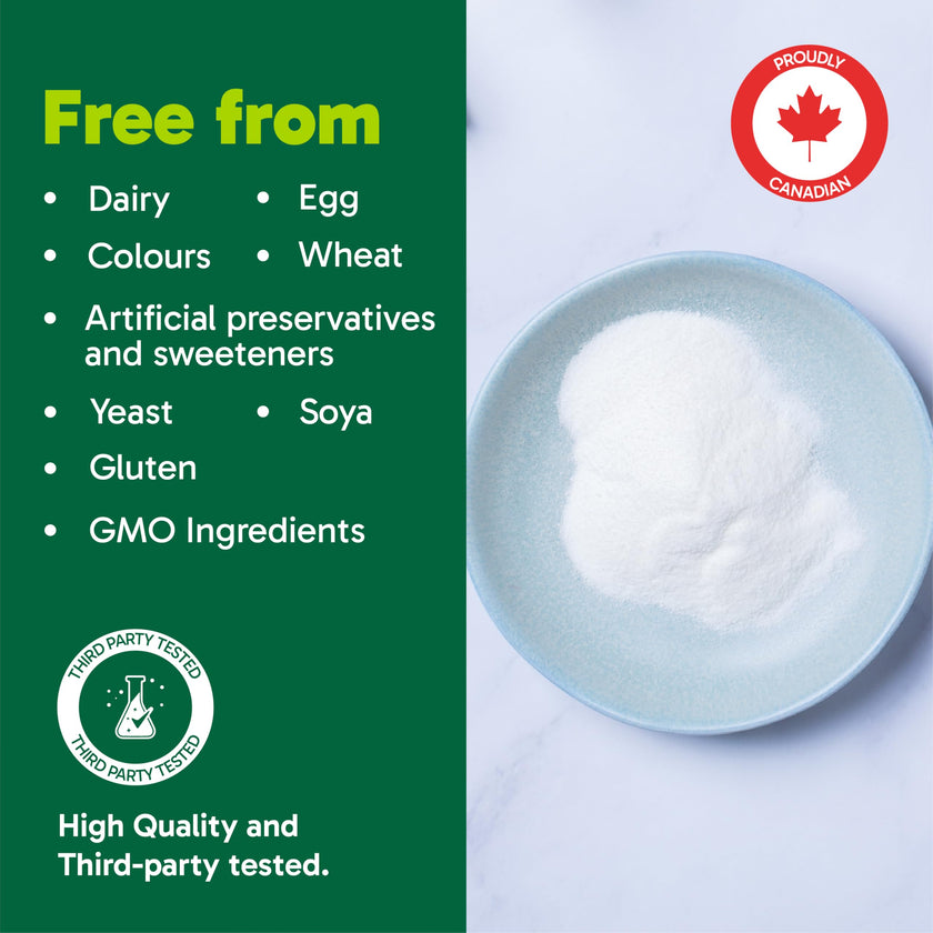 Organika Canadian-Made Inositol (Myo-Inositol)- Cellular Response, Mood Balance, Insulin Support- 90vcaps 🍁 All In One Marketplace Canada