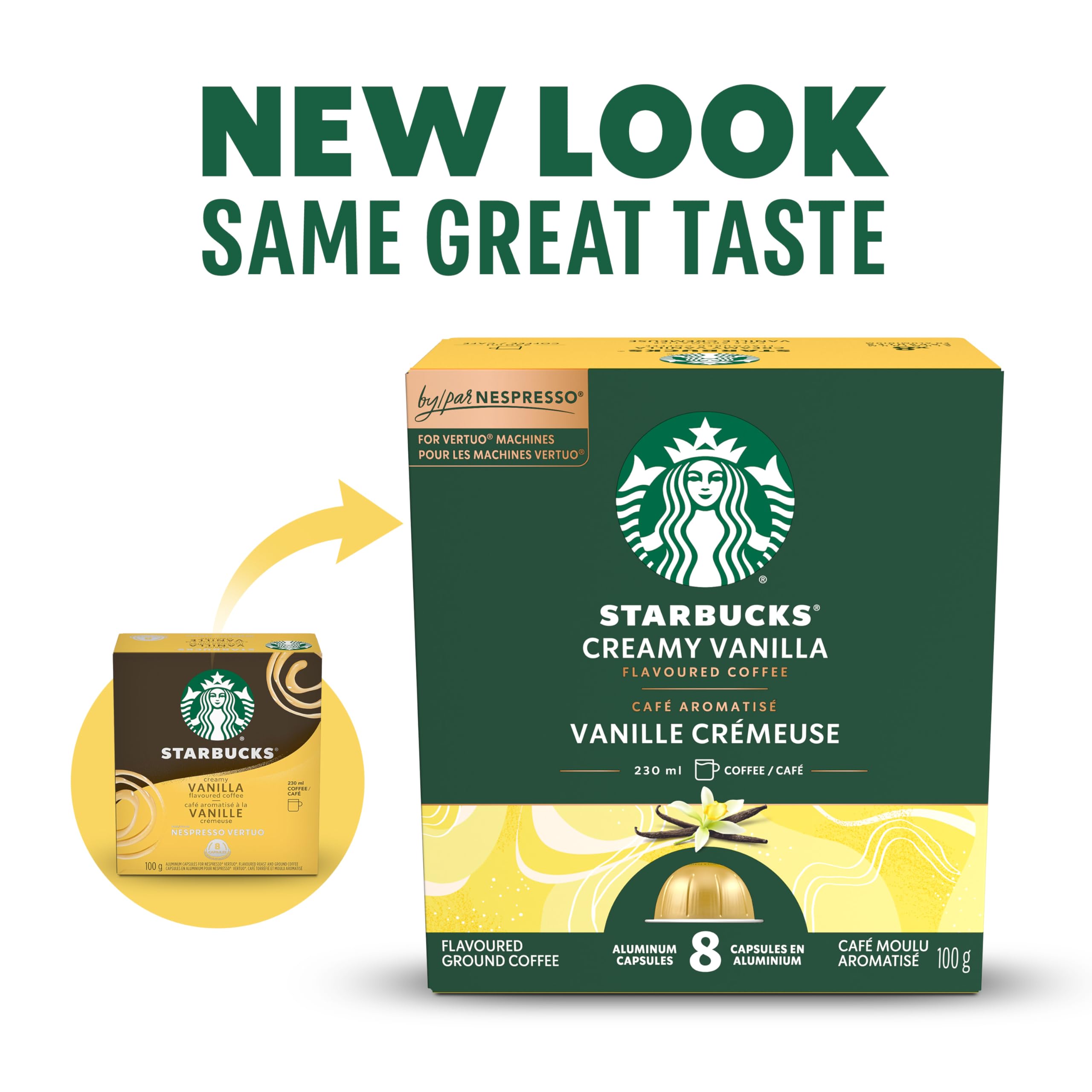 STARBUCKS Creamy Vanilla for NESPRESSO VERTUO, Coffee, 4 Boxes, 400 g 🍁 All In One Marketplace Canada