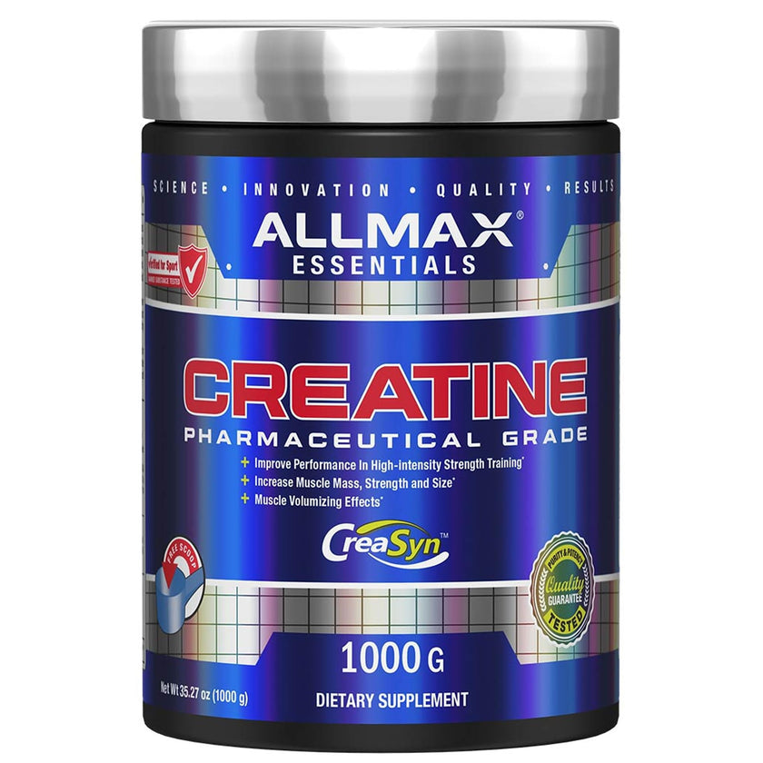 Allmax Creatine Monohydrate - Aid Muscle Growth & Strength Gains, No Artificial Ingredients - 1000g - 5g per Serving - 200 Servings 🍁 All In One Marketplace Canada