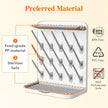 Lifewit Large Baby Bottle Drying Rack for 15 Bottles, Removable Pacifiers Box, Drip Tray, Vertical Rack for Bottle Accessories, Weighted Straws，Pump Parts, BPA-Free, White&Gray, Without Drain Mat 🍁 All In One Marketplace Canada