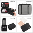 BAGAIL 8 Set Packing Cubes, Lightweight Travel Luggage Organizers with Shoe Bag, Toiletry Bag & Laundry Bag (Jet Black) 🍁 All In One Marketplace Canada