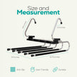 Utopia Home 2 Pack Pants Hangers Space Saving - Clothes Hanger with Stainless Steel Hook & Anti-Slip Design - Closet Organizer for Jeans, Trousers, Skirts, Scarf & Slacks (Black) 🍁 All In One Marketplace Canada