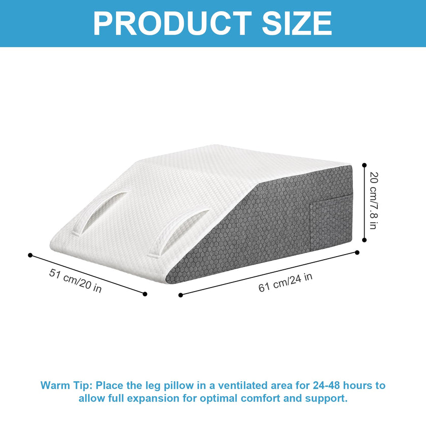 Ceecysaa Leg Elevation Pillow for Bed,20cm Height High-Density Foam Pillow 🍁 All In One Marketplace Canada