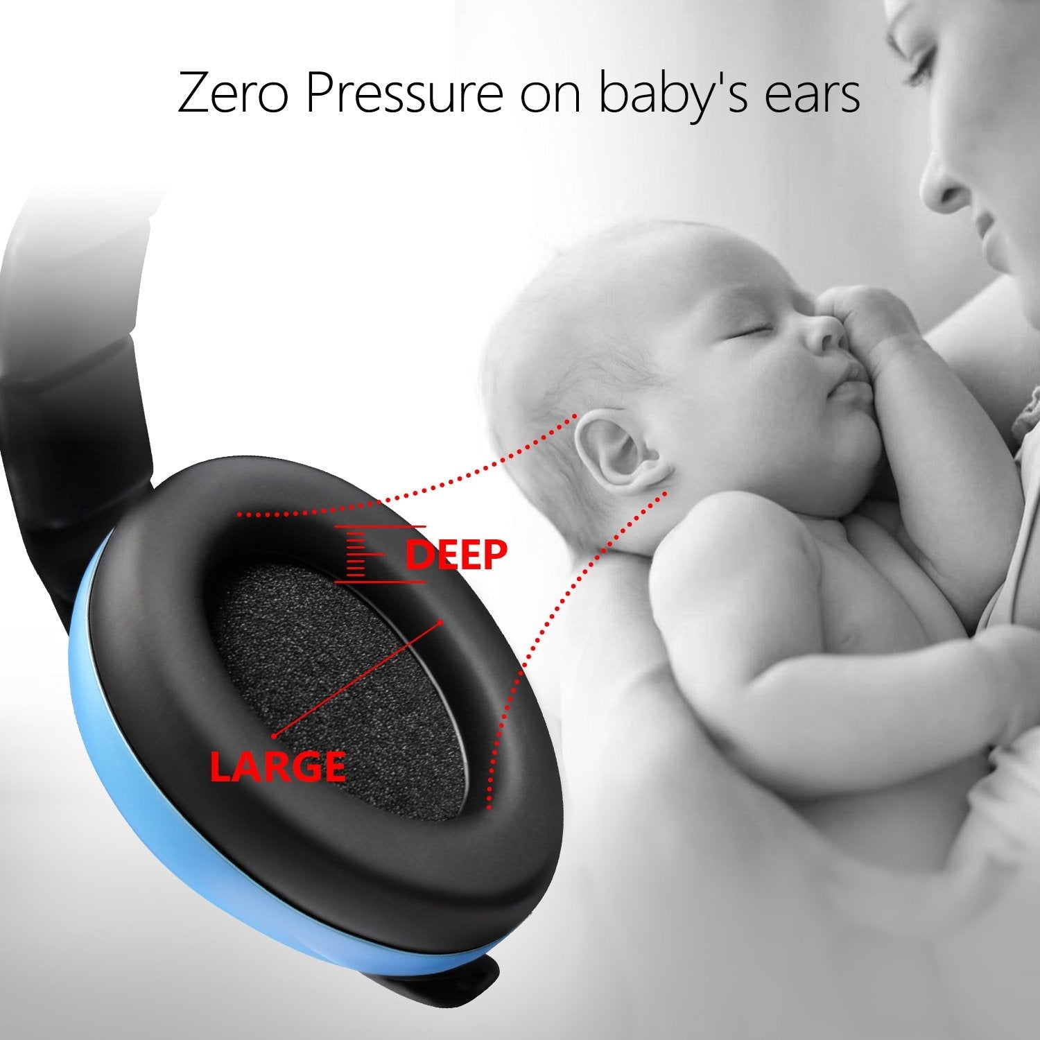 BBTKCARE Baby Ear Protection Noise Cancelling HeadPhones for Babies for 3 Months to 3 Years (Blue) 🍁 All In One Marketplace Canada
