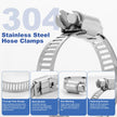 Hose Clamps, Small Worm Gear Hose Clamp Kit, Stainless Steel Worm Gear Hose Clamps for Radiator, Heater, 1 inch, 3/8 inch, 1/2 inch, 1/4 inch, 40 pcs 🍁 All In One Marketplace Canada