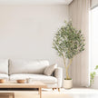 Realead 6ft Artificial Olive Tree with Tall Exquisite Planter - Realistic Faux Olive Tree with Thick Trunk and Lifelike Fruits - Large Fake Olive Tree for Home Office Decor 🍁 All In One Marketplace Canada