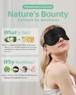 BeeVines Silk Sleep Mask for Men, 2 Pack 100% Natural Mulberry Silk Eye Mask with Adjustable Strap, Sleeping Aid Blindfold for Nap, Soft Eye Sleep Shade Cover, 100% Blocks Light Reduces Puffy Eyes (Black) 🍁 All In One Marketplace Canada