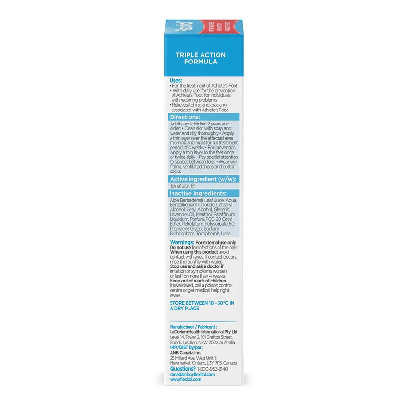 Flexitol Medicated Anti-Fungal Cream for Athlete's Foot - Best OTC Treatment for Foot Fungus & Fungal Infections, Effective Anti-Fungal Cream for Feet (56g) 🍁 All In One Marketplace Canada